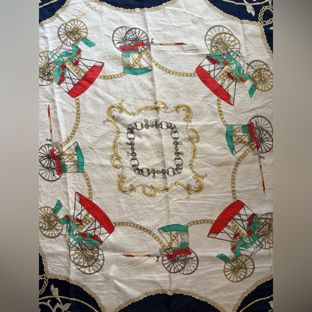 CELEINE Vintage Silk Scarf - Picture 8 of 13